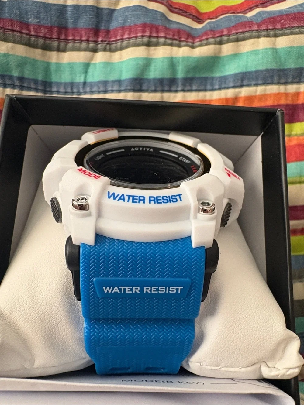 New Activa X Invicta Digital Men's Watch 56mm White/Blue ACW8020-009 Invicta